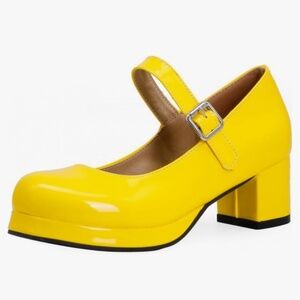 Chunky Heel Mary Jane Playforms